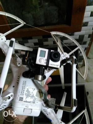 Phantom 2 with gopro 3+, total 3 pcs battery,