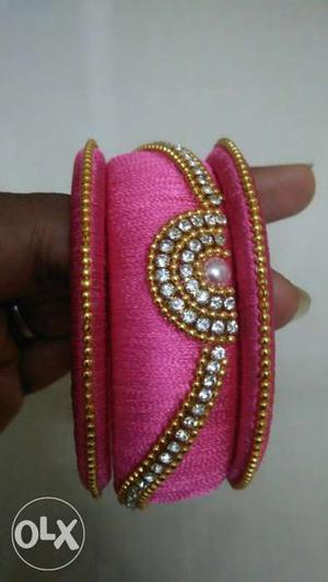 Pink Thread Bangle