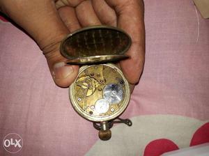 Round Gold Pocket Watch