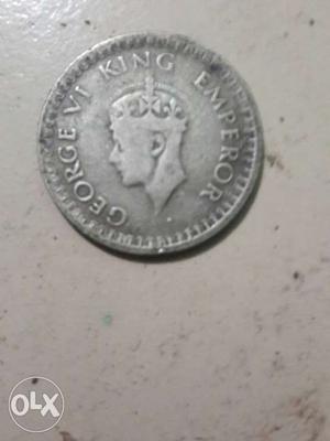 Round Silver King Emperor Coin