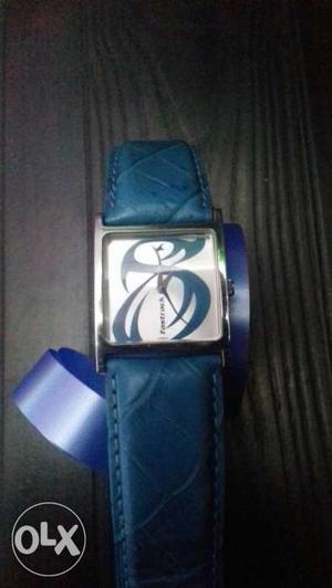 Royal blue fastrack watch with an attractive
