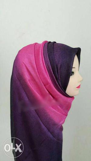 Silk heavy quality fancy shaded hijab