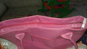 Soft pink ladies bag