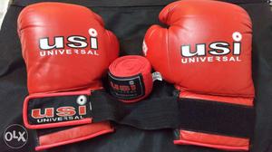 USI boxing Gloves with Handwrap