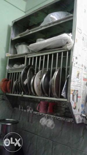 Utensil stand made of total steel, 6 months used.