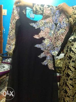 Women's Black And Gold Dress