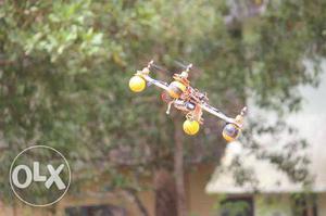 Yellow And Brown Quadcopter Drone
