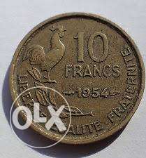 10 France and 20 centavo