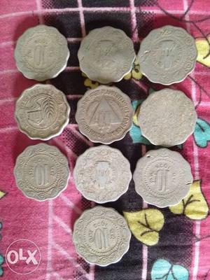 10 old 10 pesa coin