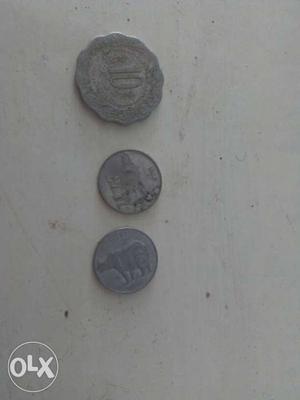 10 paise coin and 2 25 paise coin on just rs