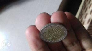 2 euro the oldest coin  and the stars and