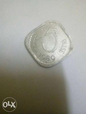 28 Yrs old, 5 paise coin .