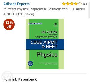 29 Years CBSE AIPMT & NEET Physics Textbook