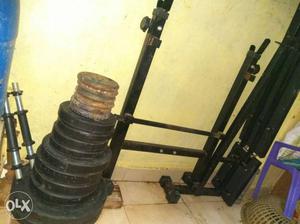 Black And Brown Weight Plates
