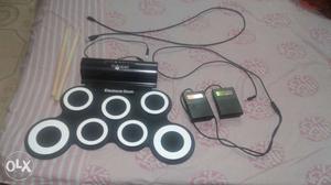 Black And Gray Electronic Drum