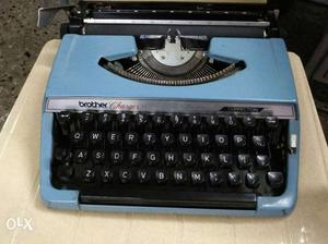 Blue Brother Typewriter