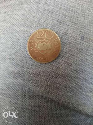 Bronze 20 Paise Coin