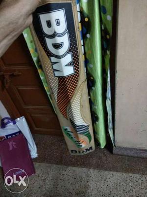 Brown And Black BDM Cricket bat...and cricket ful