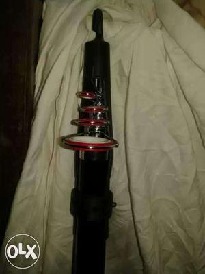 Fishing rod with double bearing reel and