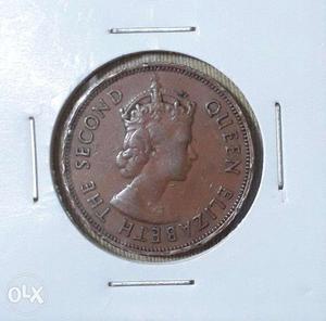 Five Cents Mauritius  Queen Elizabeth II