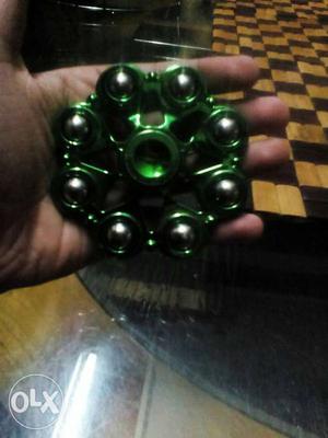 Green Multi-blade Fidget Spinner