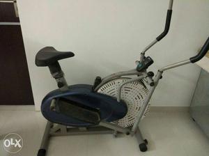 Grey And Black cross trainer bike- with calorie monitor
