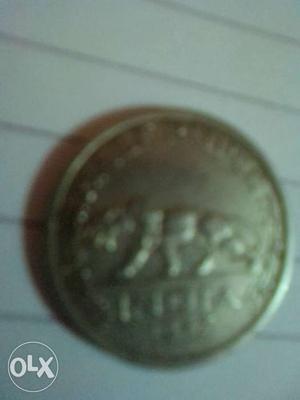 Half rupees silver antique coin of George vi king emperor