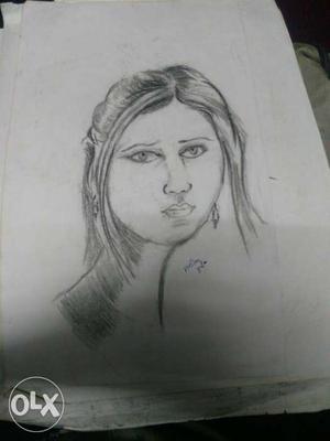 Hand made pencil sketch of girl for sell