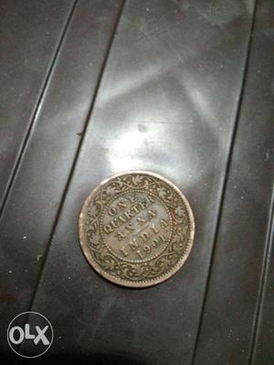  Indian Quarter Anna Coin