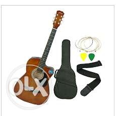 Jixing Acoustic Guitar- brown with strap bag,