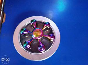 Metallic Multicolored 6-winged Fidget Spinner