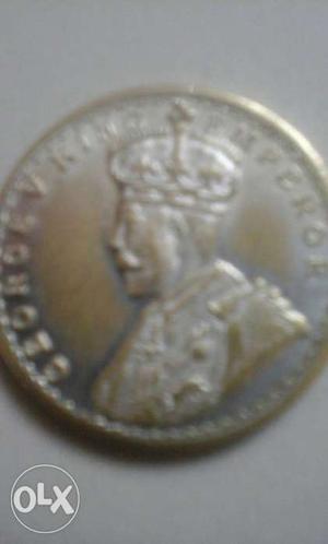 One Rupee King George Vi " Silver Coin