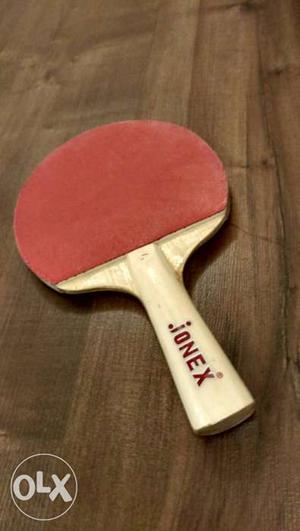Red And Beige Ionex Ping Pong Paddle