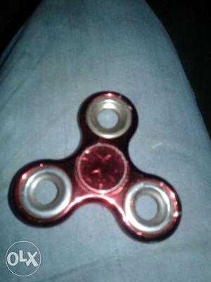 Red And Grey Fidget Spinner