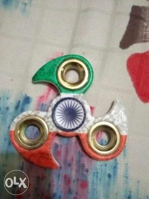 Red, White, And Green Fidget Spinner