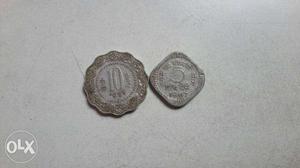 Silver 10 And 5 Coins