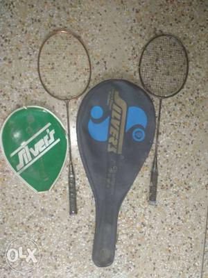 Silvers Flexican Badminton racquets with case