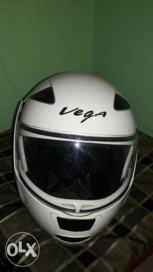 VEGA white CRUISER double open helmet two months