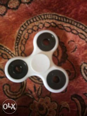 White And Black Fidget Spinner 1 day used