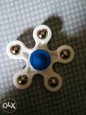 White And Blue Hand Spinner