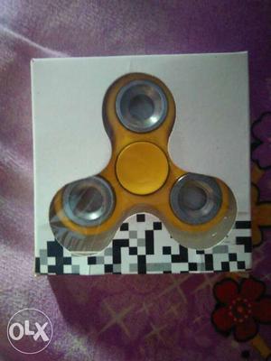 Yellow Hand Spinner In Box