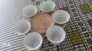 12 pcs cups and saucer 24 CT gold plated from