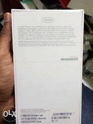 Apple iphone 7plus 256gb silver on brand new condition for