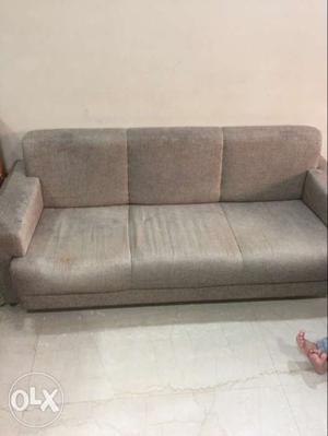 Beige Fabric 3-seat and 2 seat sofa