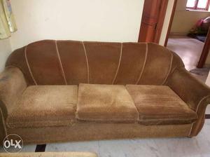 Beige colour 5 seater sofa
