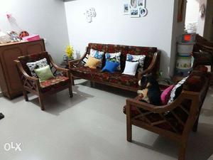 Berma Teak wood sofa set for sell in good condition.
