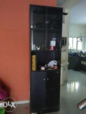 Black Wooden Hutch