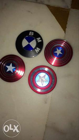 Multicolored BMW And Captain America Hand Spinners