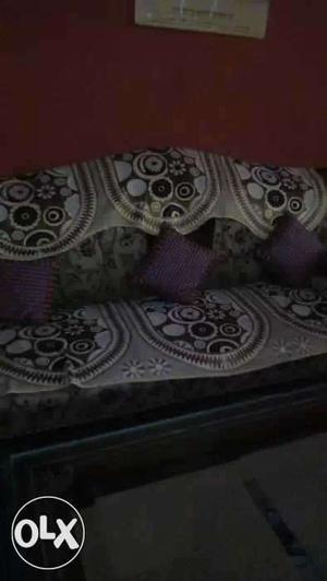 Purple And Gray Couch