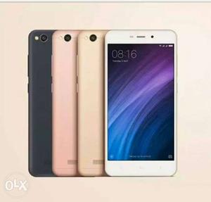 Redmi 4A grey, gold 2gb ram 16gb, brand new sealed packed